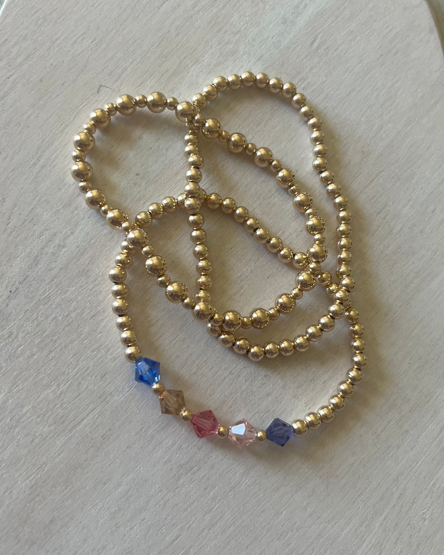 Birthstone Beaded Bracelet