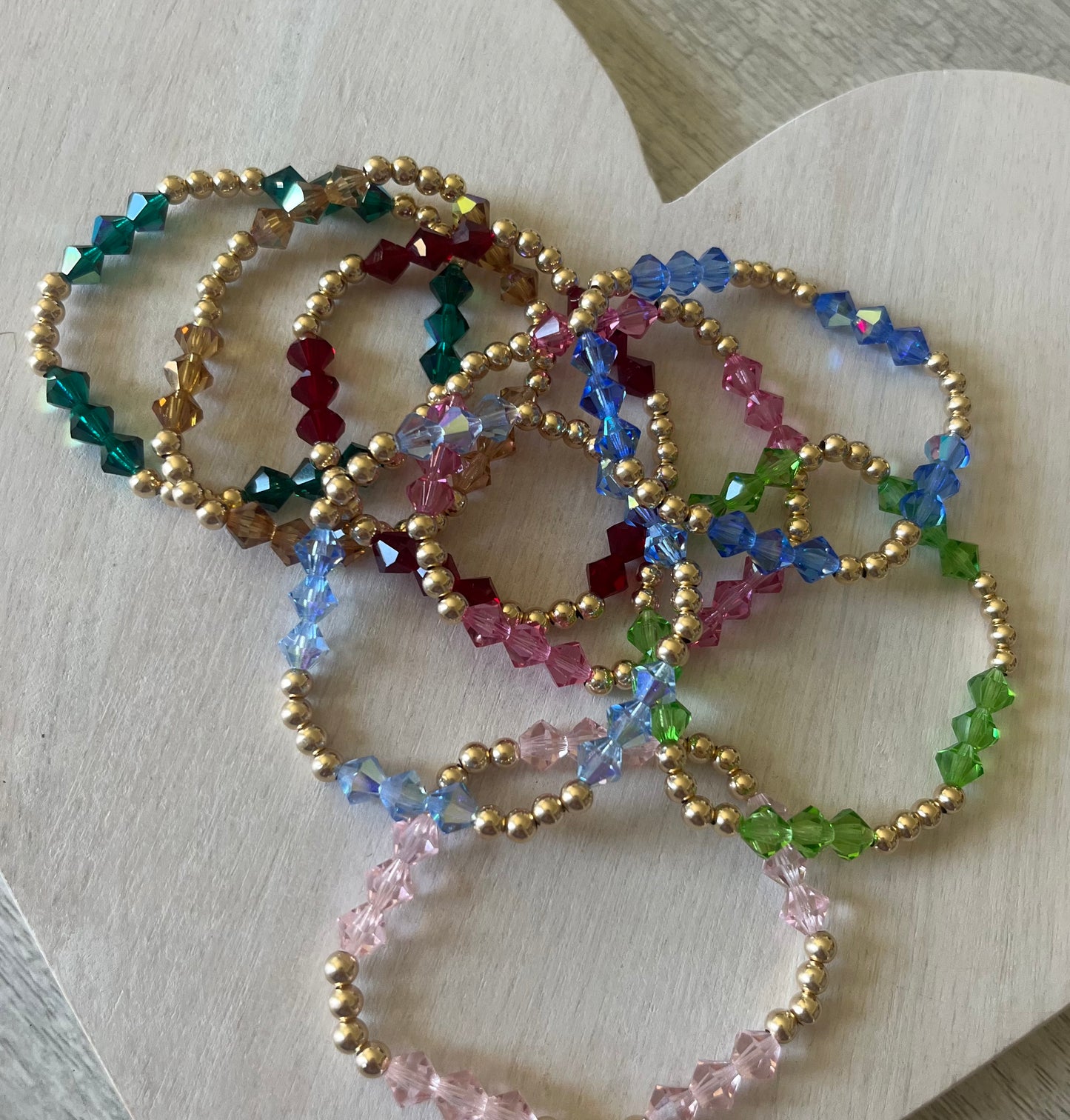 Birthstone Beaded Bracelet