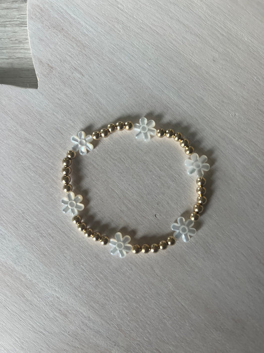 Mother of Pearl Flower Bracelet